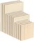 Wood Canvas Boards Unfinished Wooden Panel Boards (12 Pieces,3 Sizes)